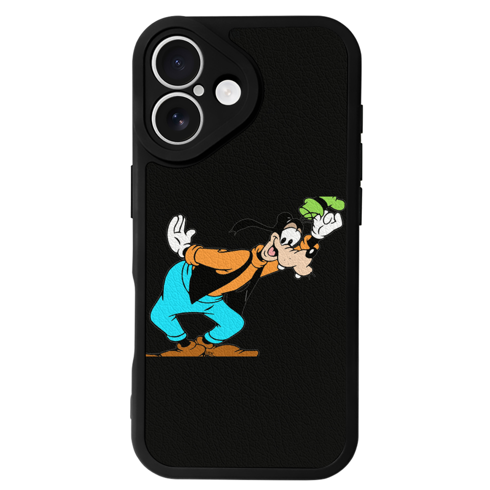 （画像用） ミッキーマウス Mickey Mouse 【iPhone 16シリーズ対応】シリコンスマホケース（レザー調） 材質：シリコン